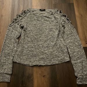 Shein open shoulder sweater top